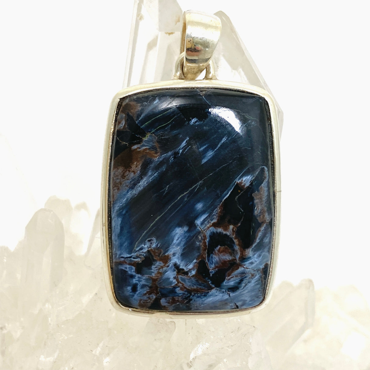 Pietersite Rectangular Cabochon Pendant PPGJ1065