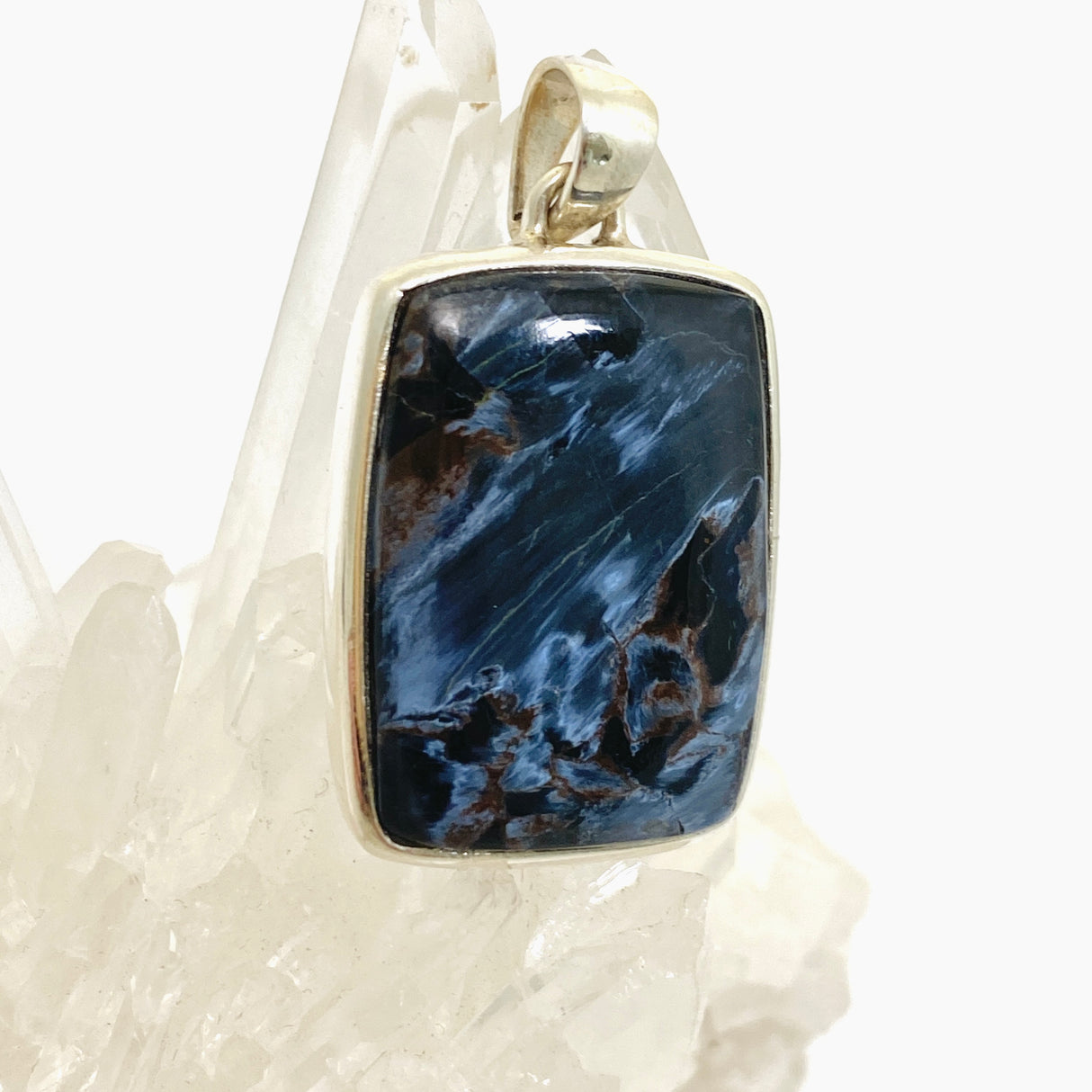 Pietersite Rectangular Cabochon Pendant PPGJ1065