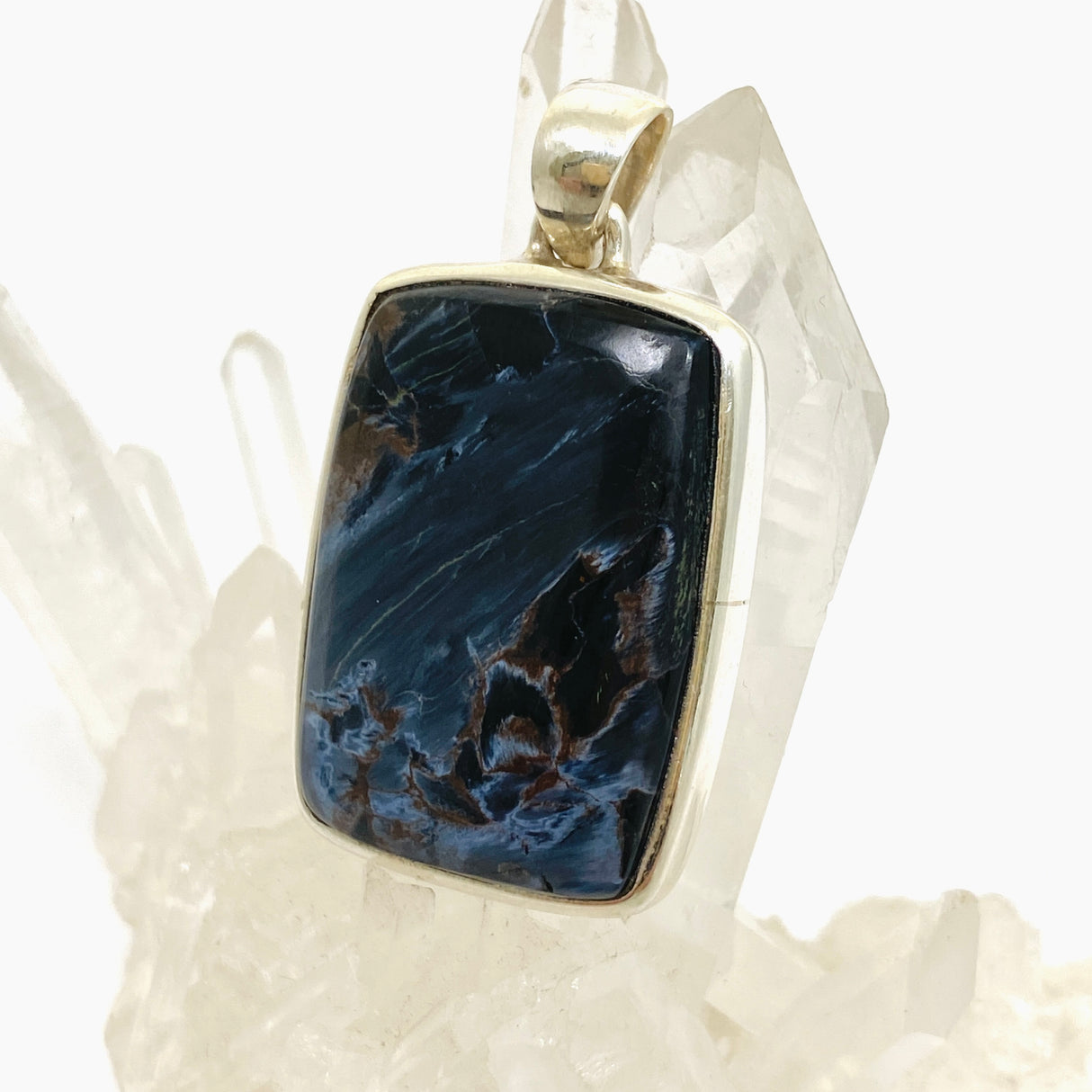 Pietersite Rectangular Cabochon Pendant PPGJ1065