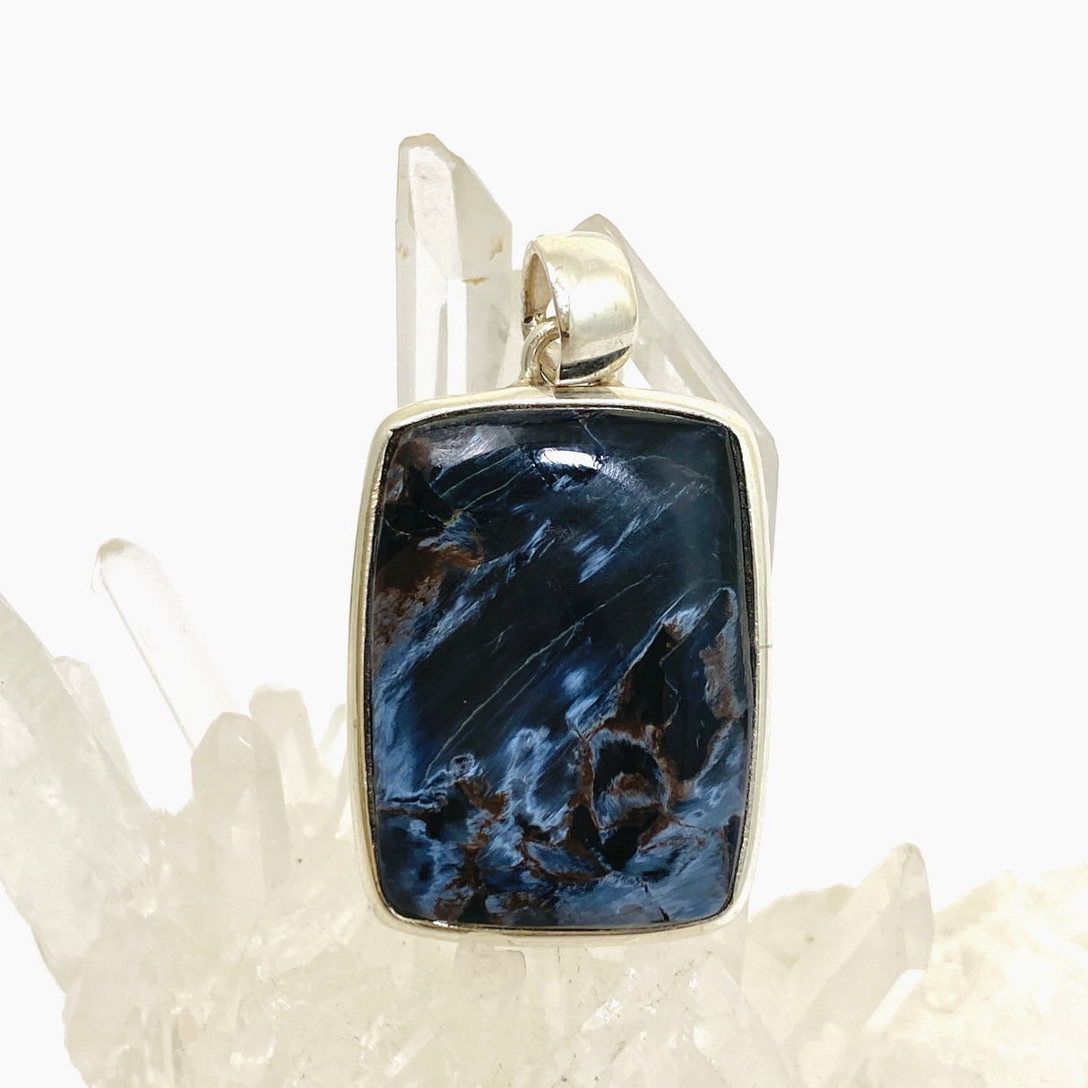 Pietersite Rectangular Cabochon Pendant PPGJ1065