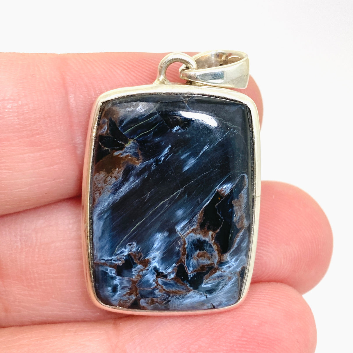 Pietersite Rectangular Cabochon Pendant PPGJ1065