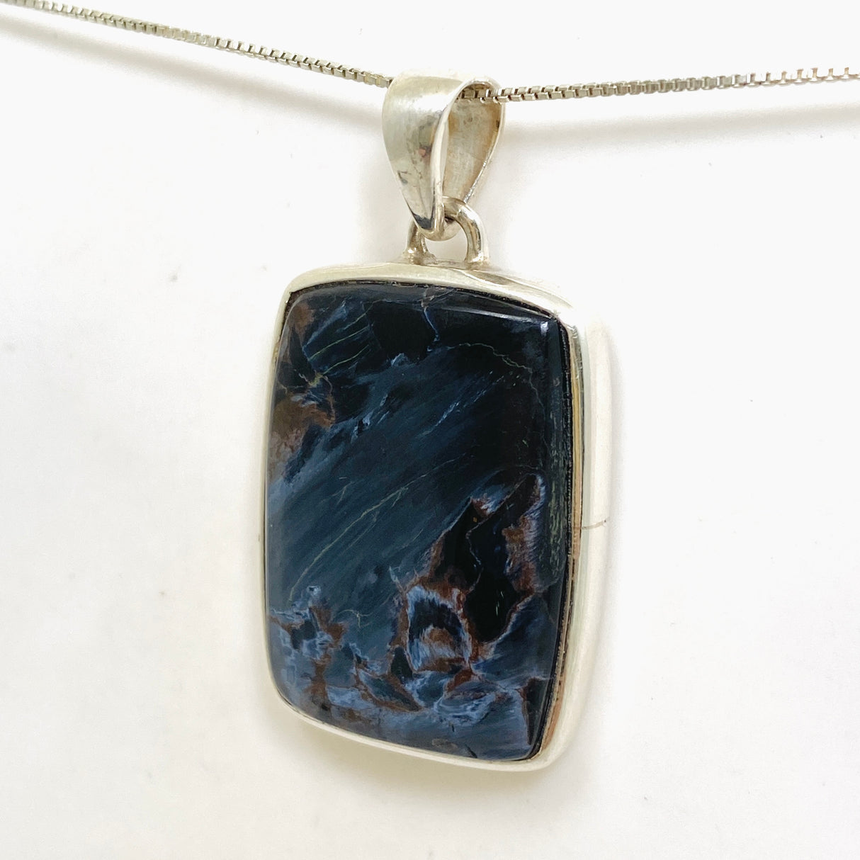 Pietersite Rectangular Cabochon Pendant PPGJ1065