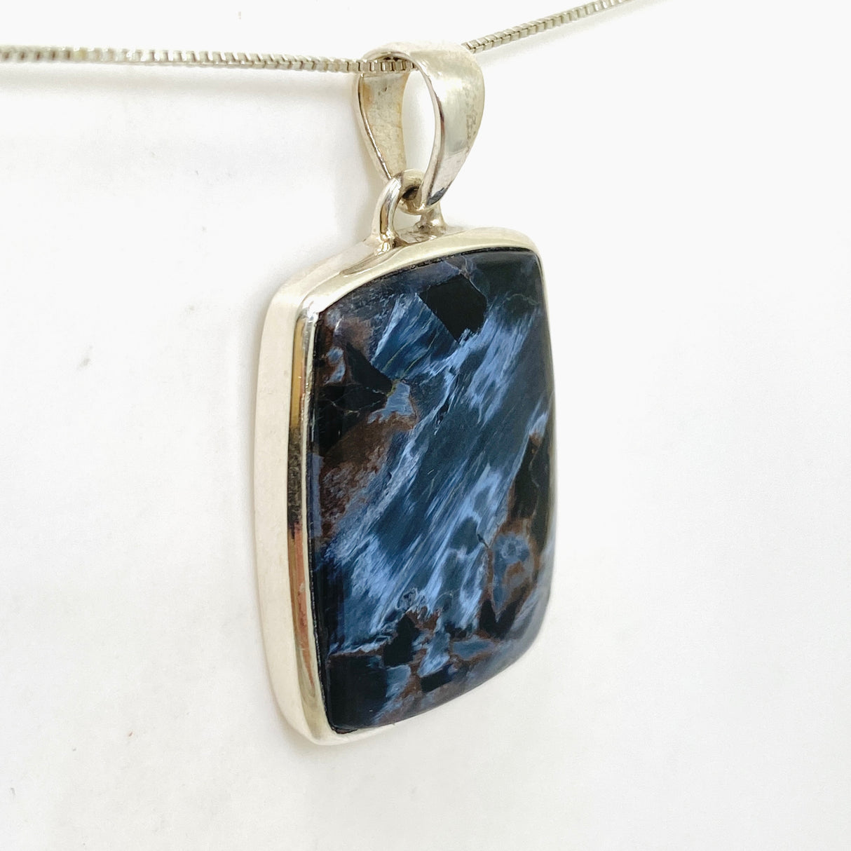 Pietersite Rectangular Cabochon Pendant PPGJ1065