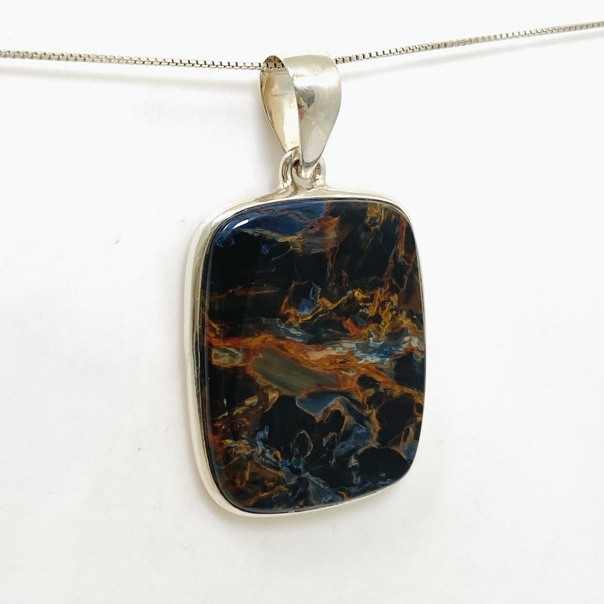 Pietersite Rectangular Cabochon Pendant PPGJ1066