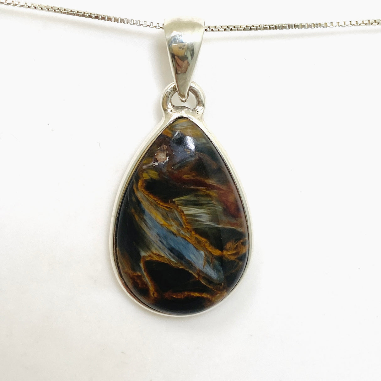 Pietersite Teardrop Cabochon Pendant PPGJ1059