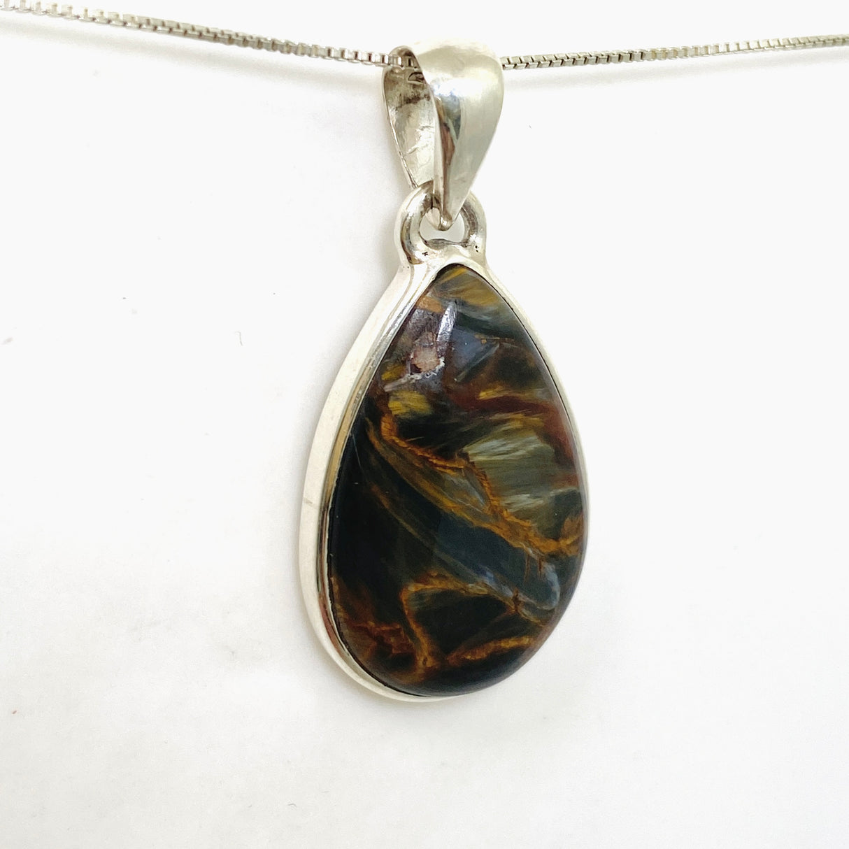 Pietersite Teardrop Cabochon Pendant PPGJ1059