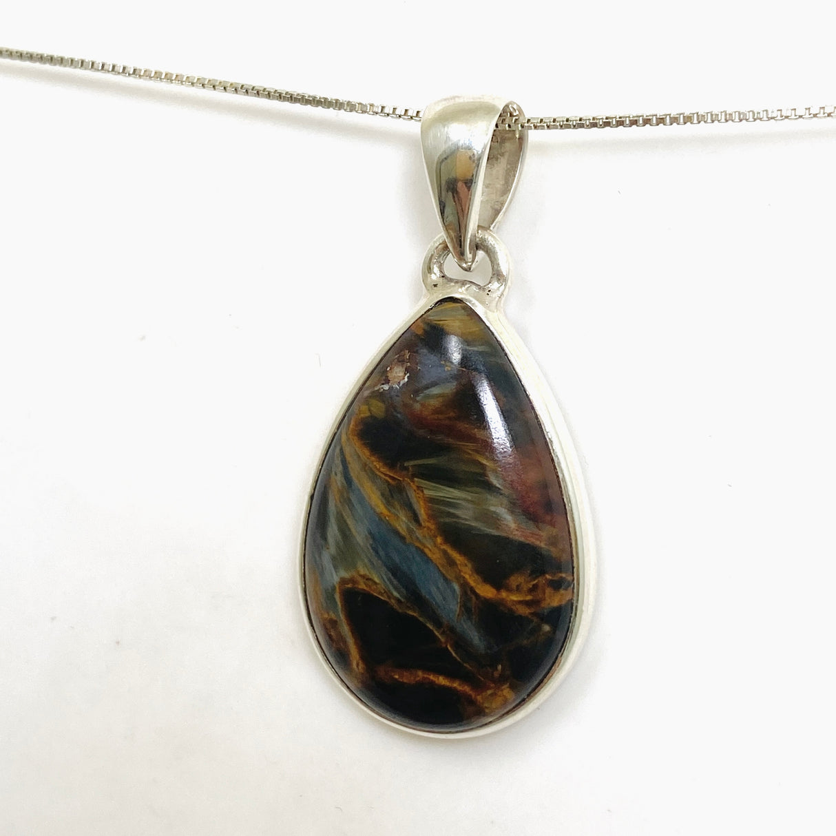 Pietersite Teardrop Cabochon Pendant PPGJ1059