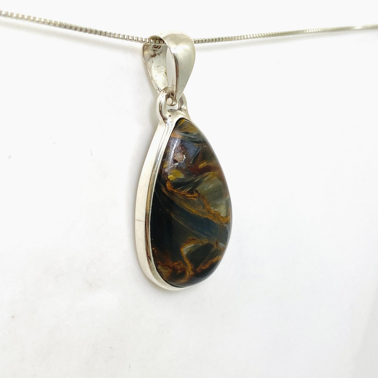 Pietersite Teardrop Cabochon Pendant PPGJ1059