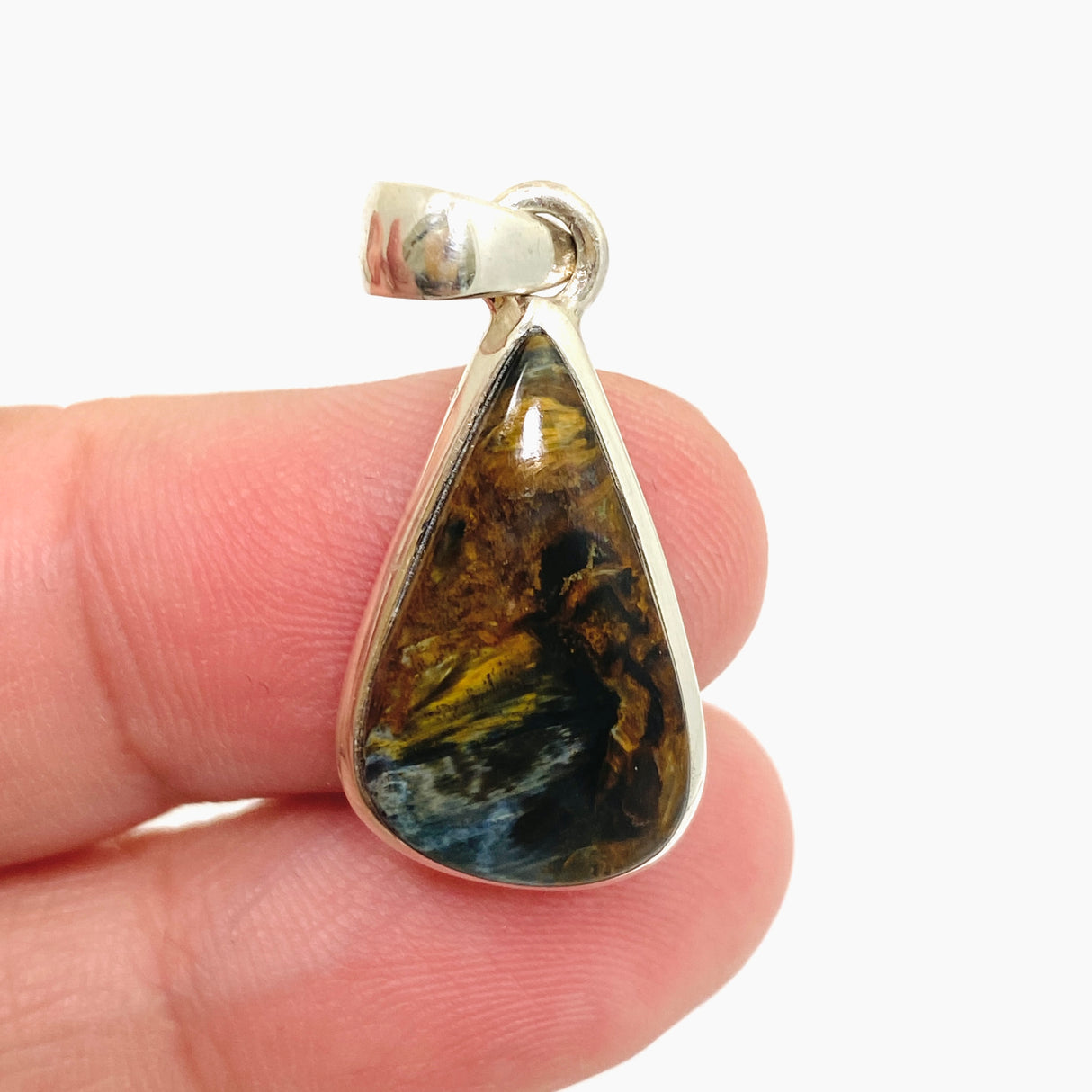 Pietersite Teardrop Cabochon Pendant PPGJ1061