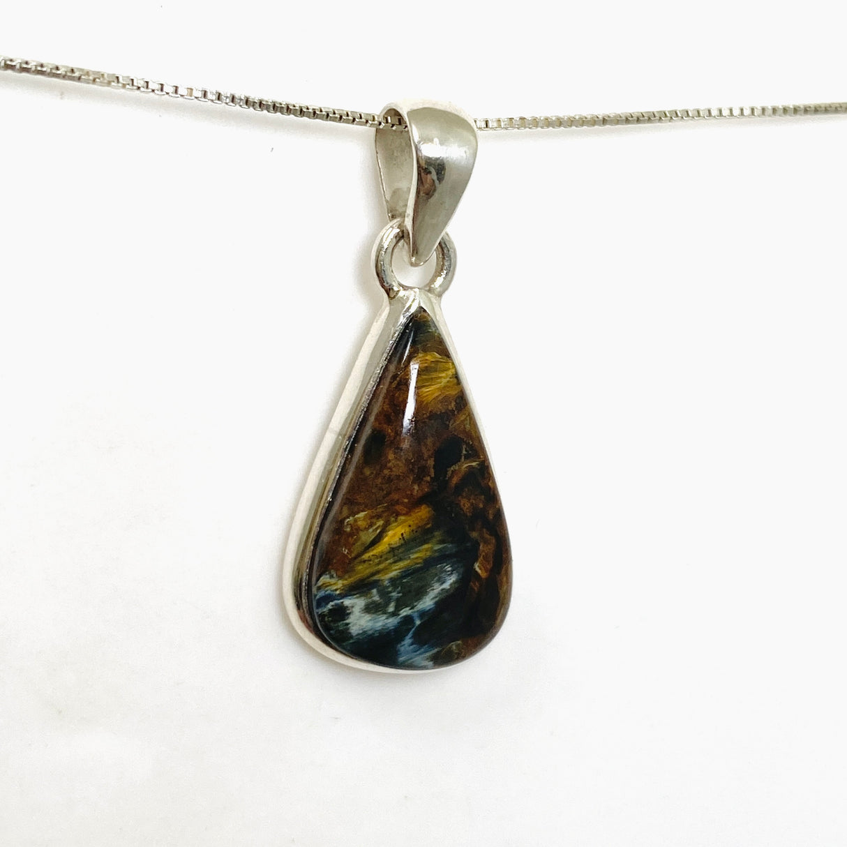 Pietersite Teardrop Cabochon Pendant PPGJ1061