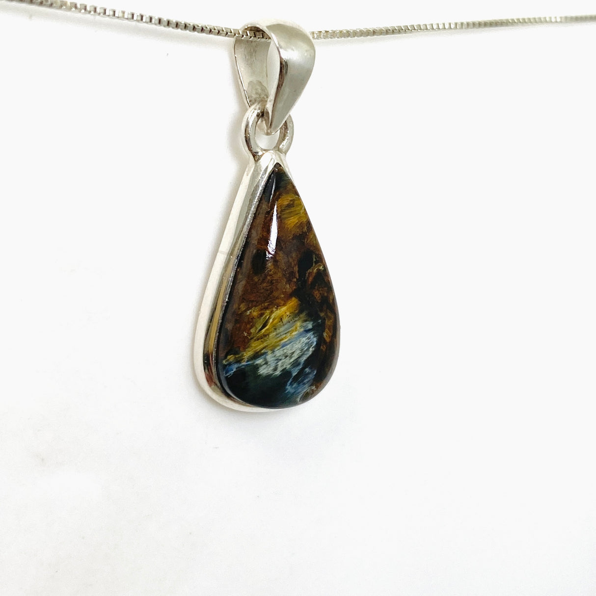 Pietersite Teardrop Cabochon Pendant PPGJ1061