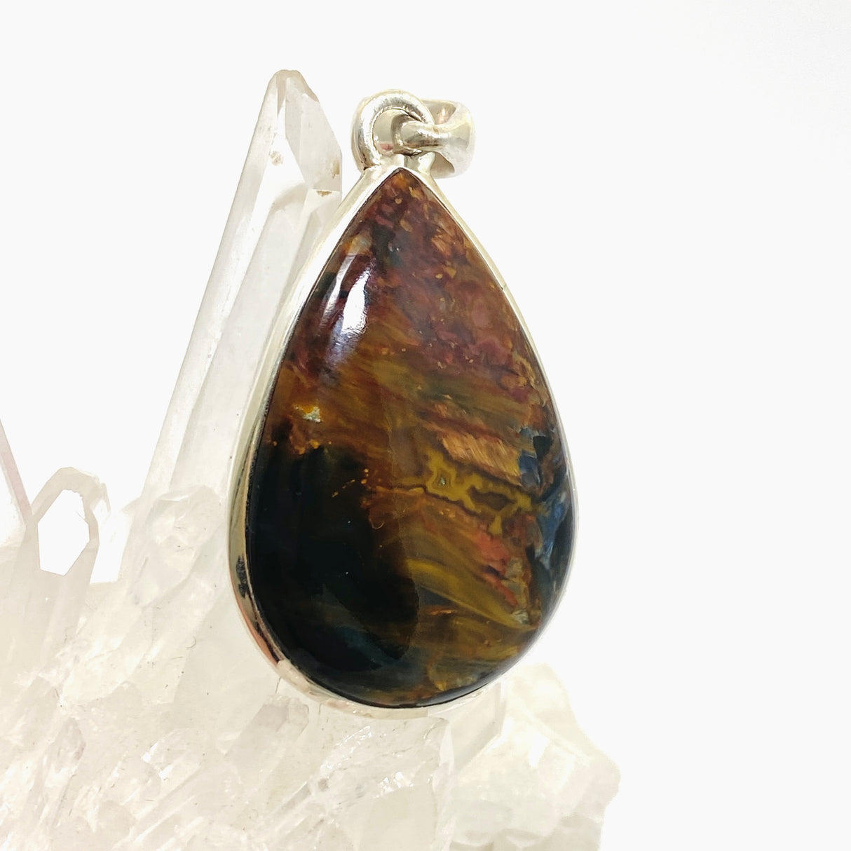 Pietersite Teardrop Cabochon Pendant PPGJ1062