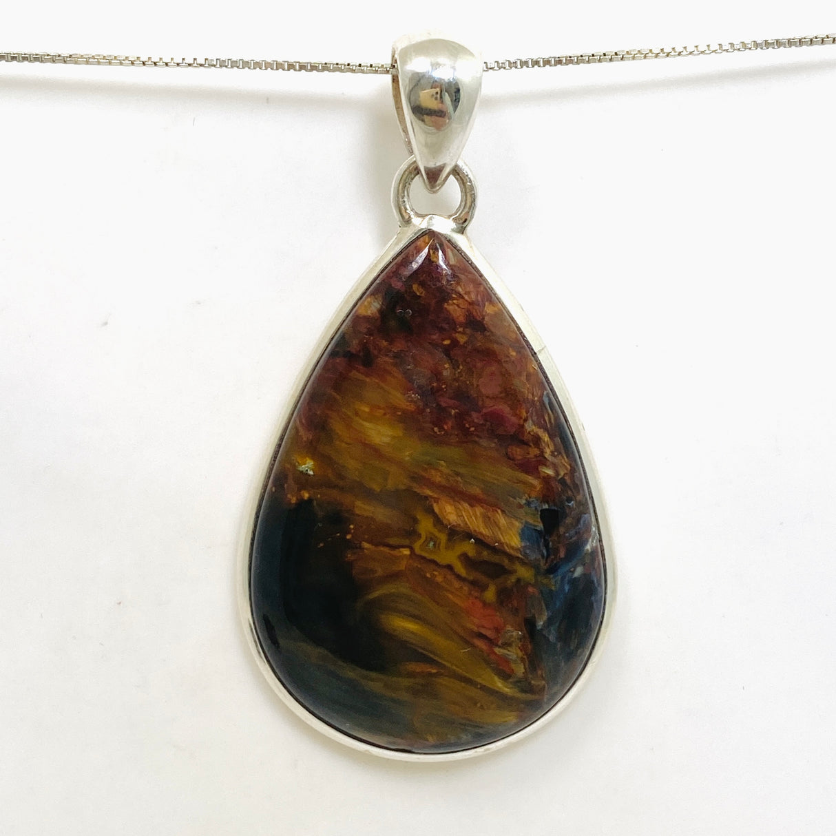 Pietersite Teardrop Cabochon Pendant PPGJ1062