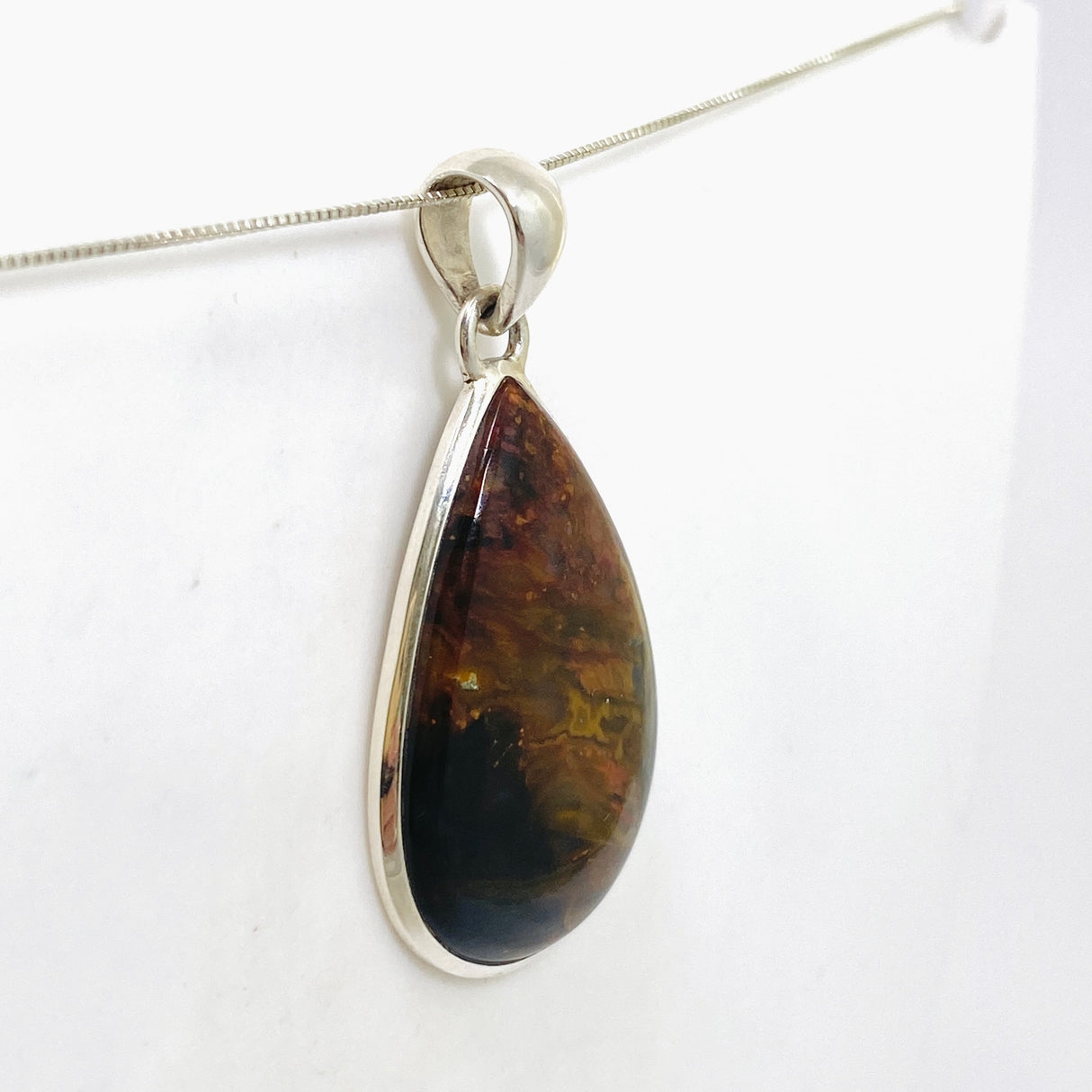 Pietersite Teardrop Cabochon Pendant PPGJ1062