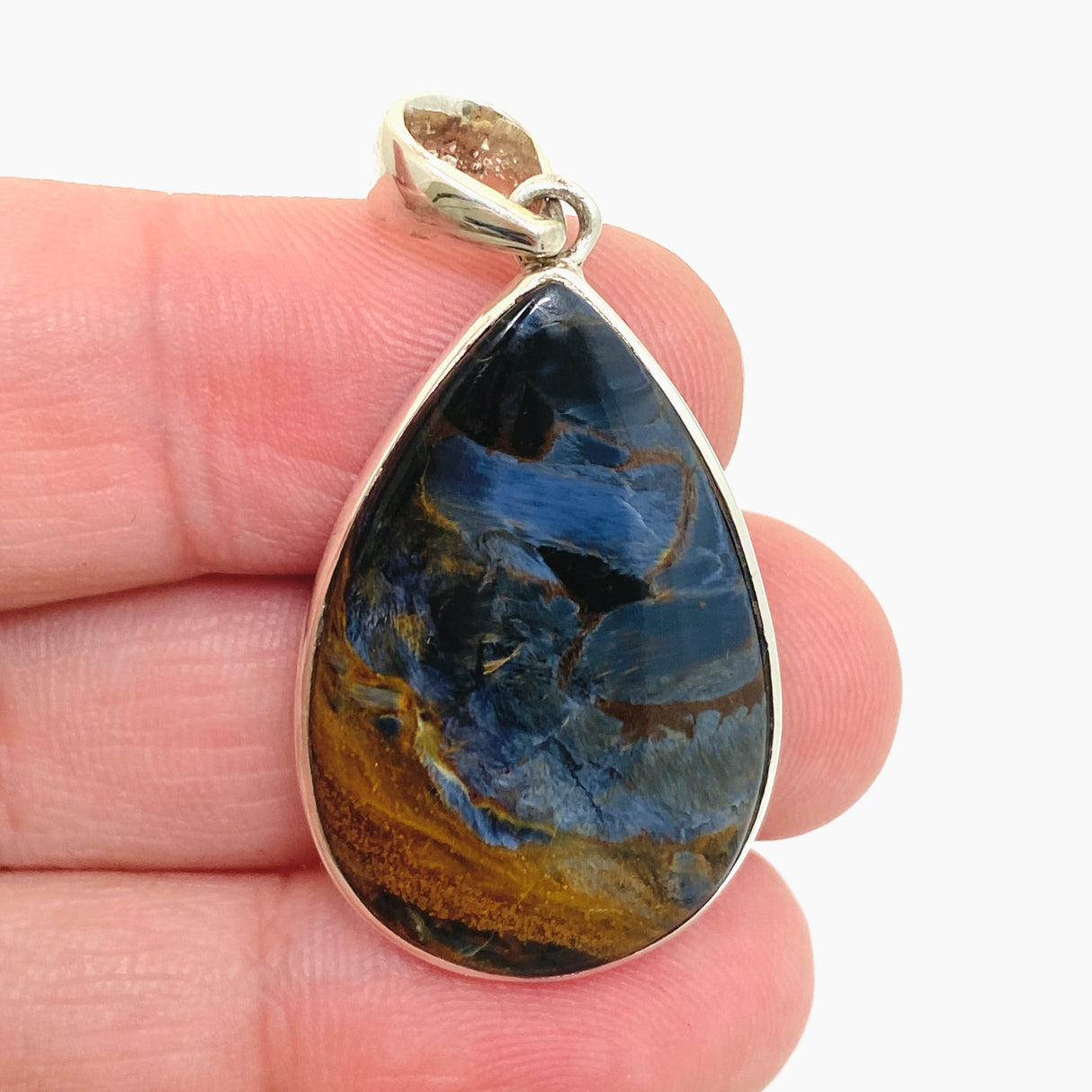 Pietersite Teardrop Cabochon Pendant PPGJ1063