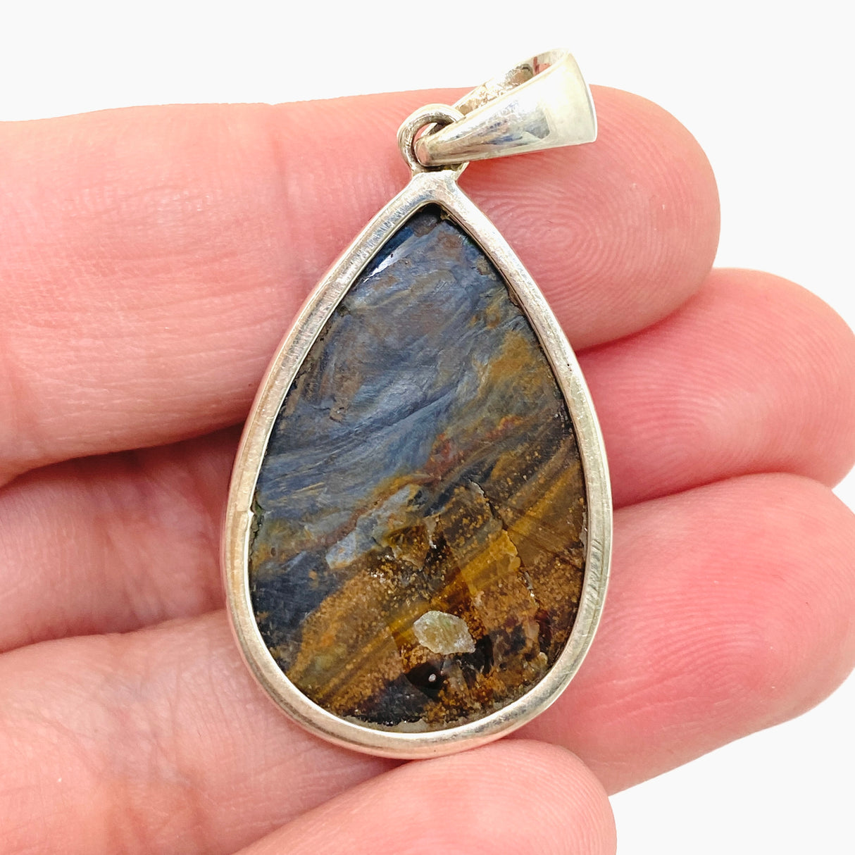 Pietersite Teardrop Cabochon Pendant PPGJ1063