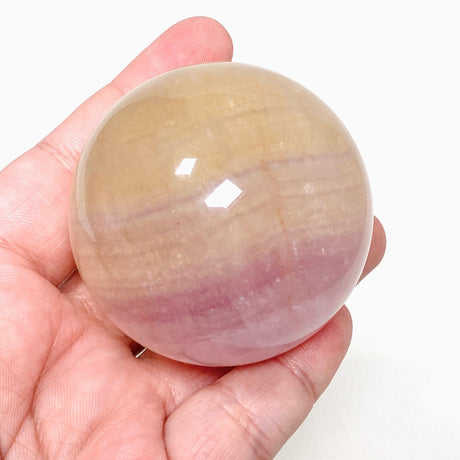 Pink and Yellow Fluorite Sphere FLS-12 - Nature's Magick
