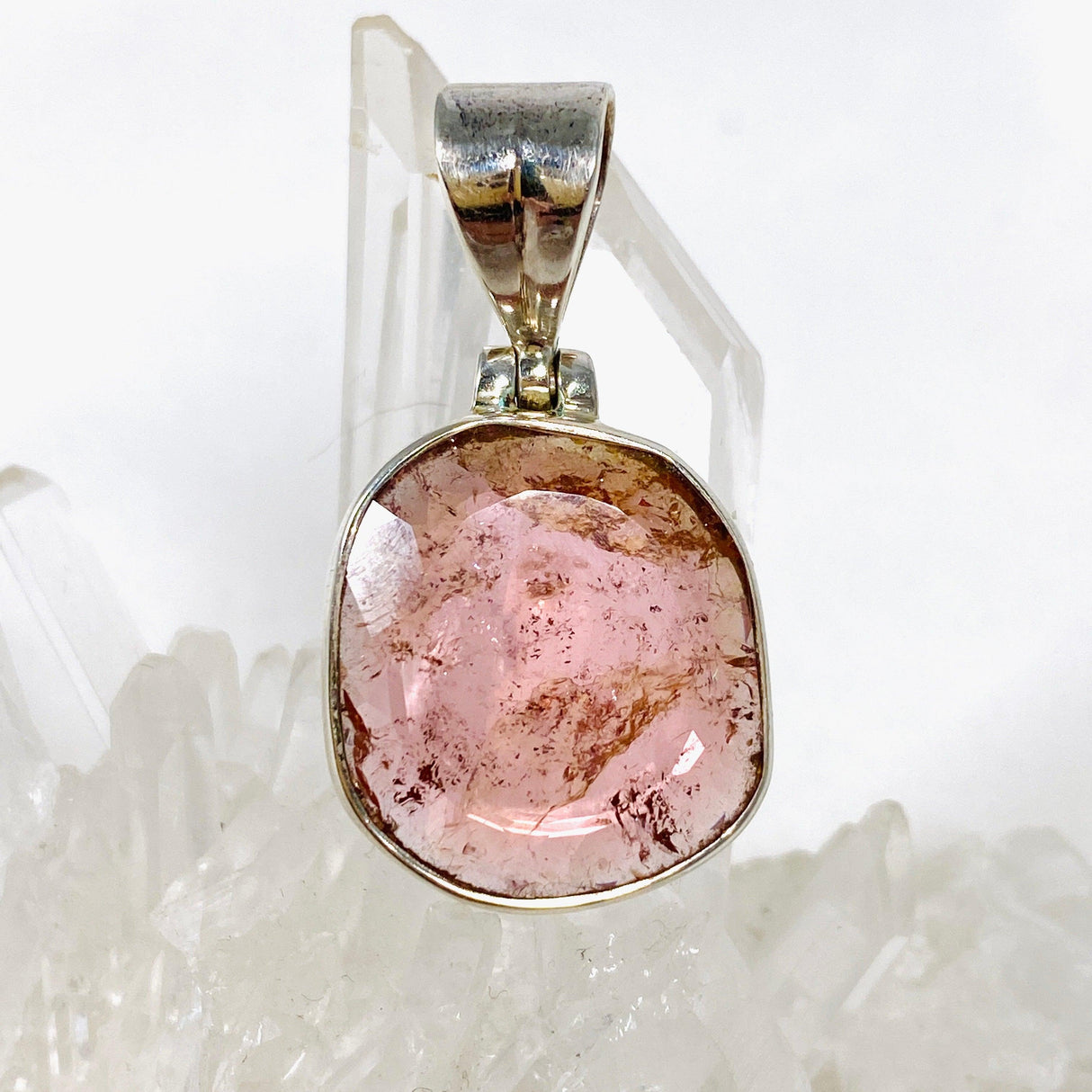 Pink Tourmaline Faceted Pendant PPGJ579 - Nature's Magick