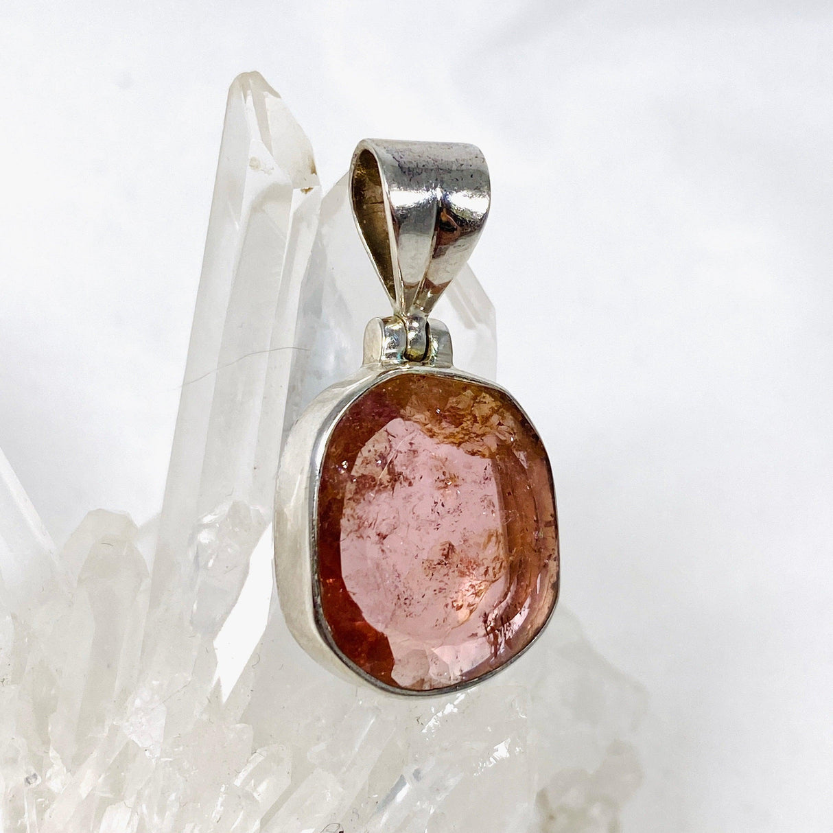 Pink Tourmaline Faceted Pendant PPGJ579 - Nature's Magick