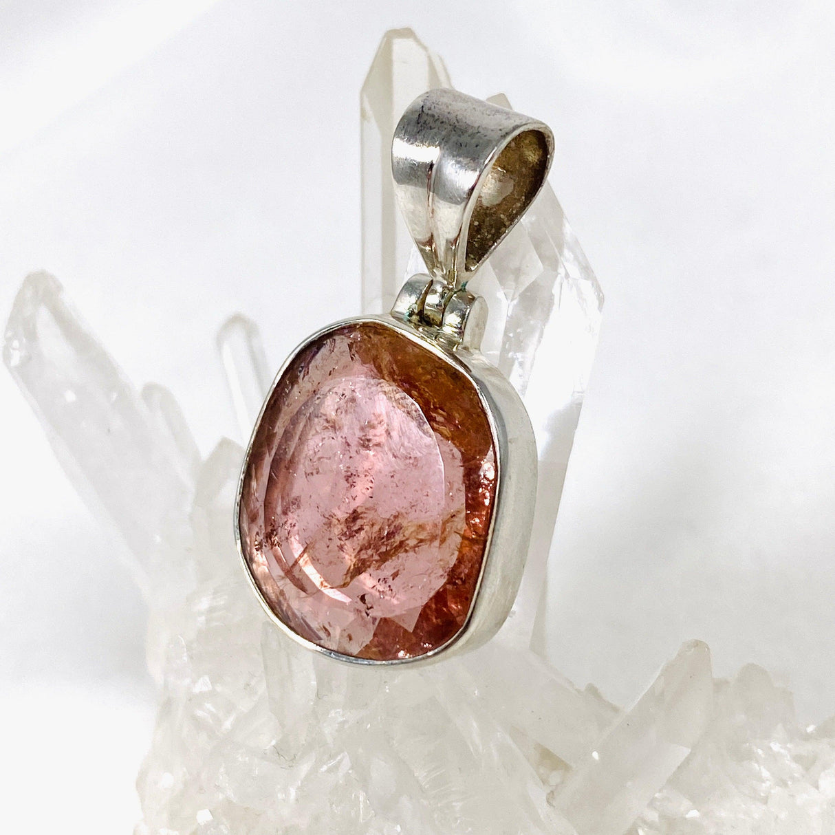 Pink Tourmaline Faceted Pendant PPGJ579 - Nature's Magick