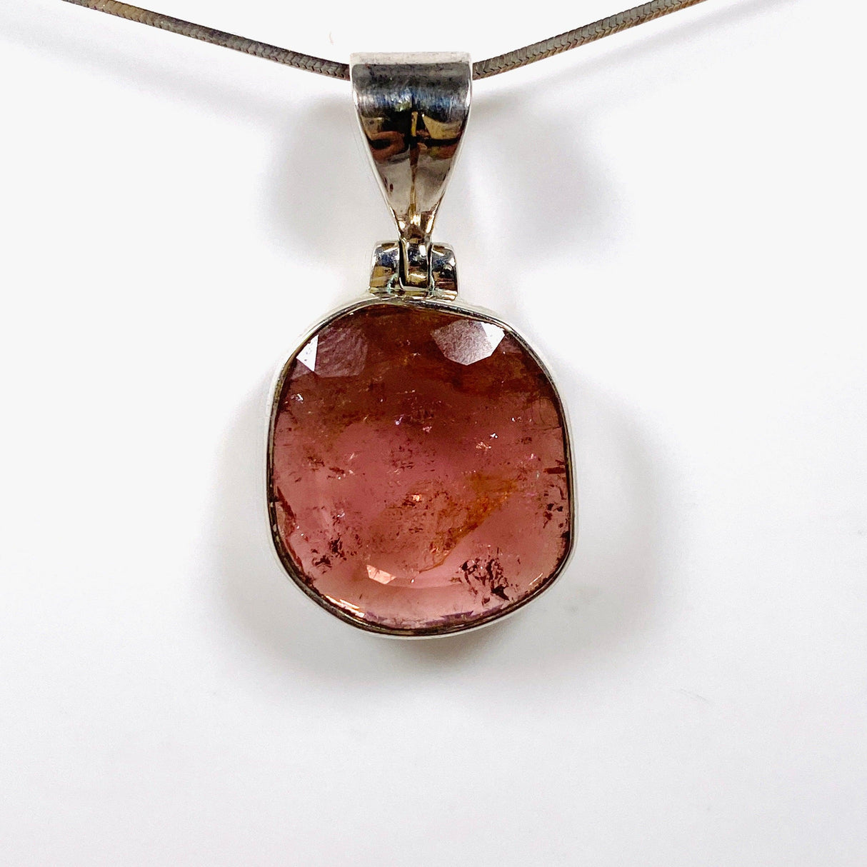 Pink Tourmaline Faceted Pendant PPGJ579 - Nature's Magick