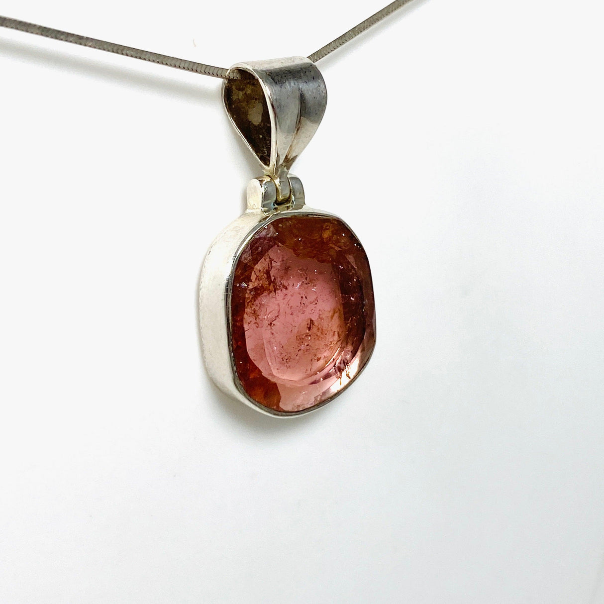 Pink Tourmaline Faceted Pendant PPGJ579 - Nature's Magick