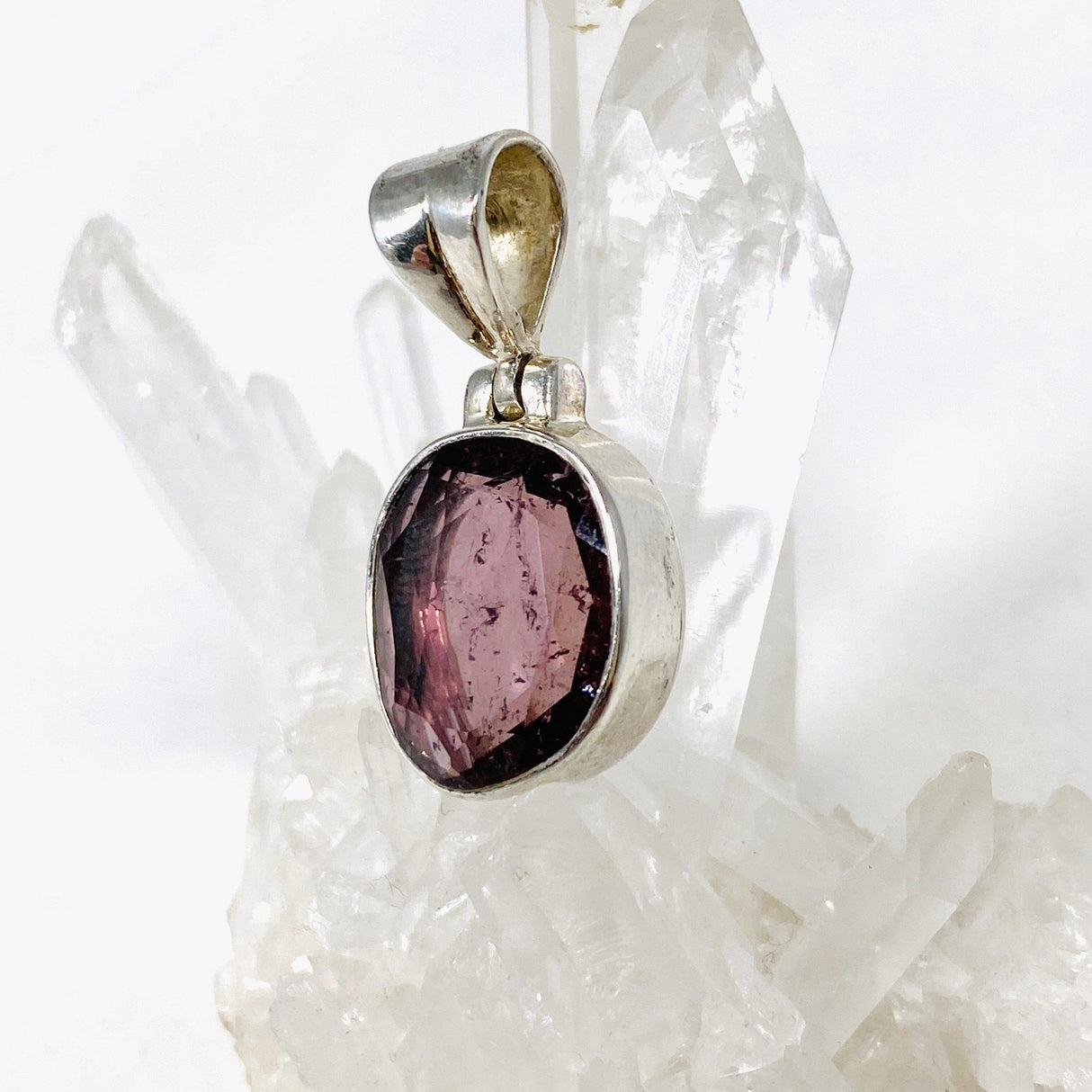 Pink Tourmaline Faceted Pendant PPGJ582 - Nature's Magick