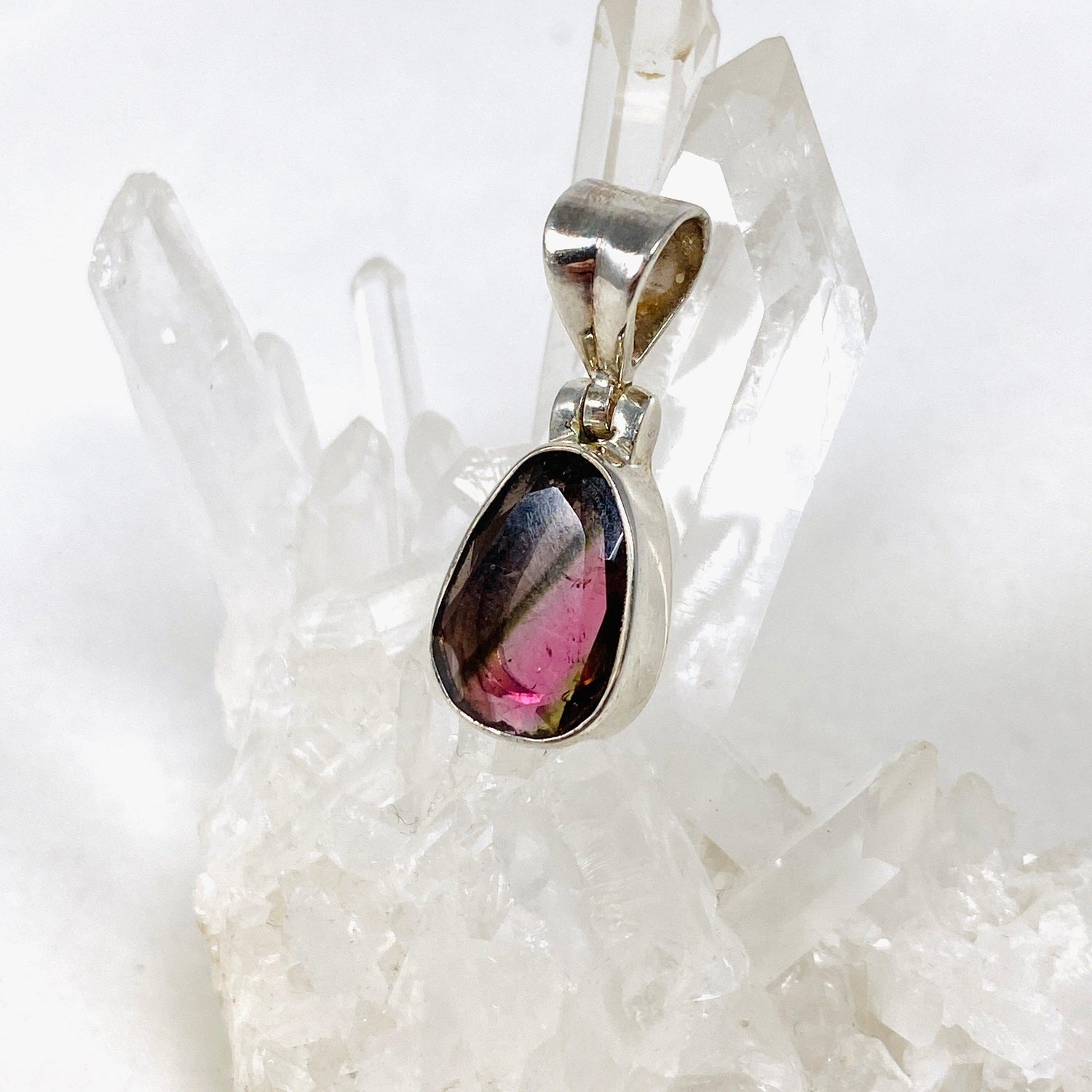 Pink Tourmaline Faceted Pendant PPGJ583 - Nature's Magick