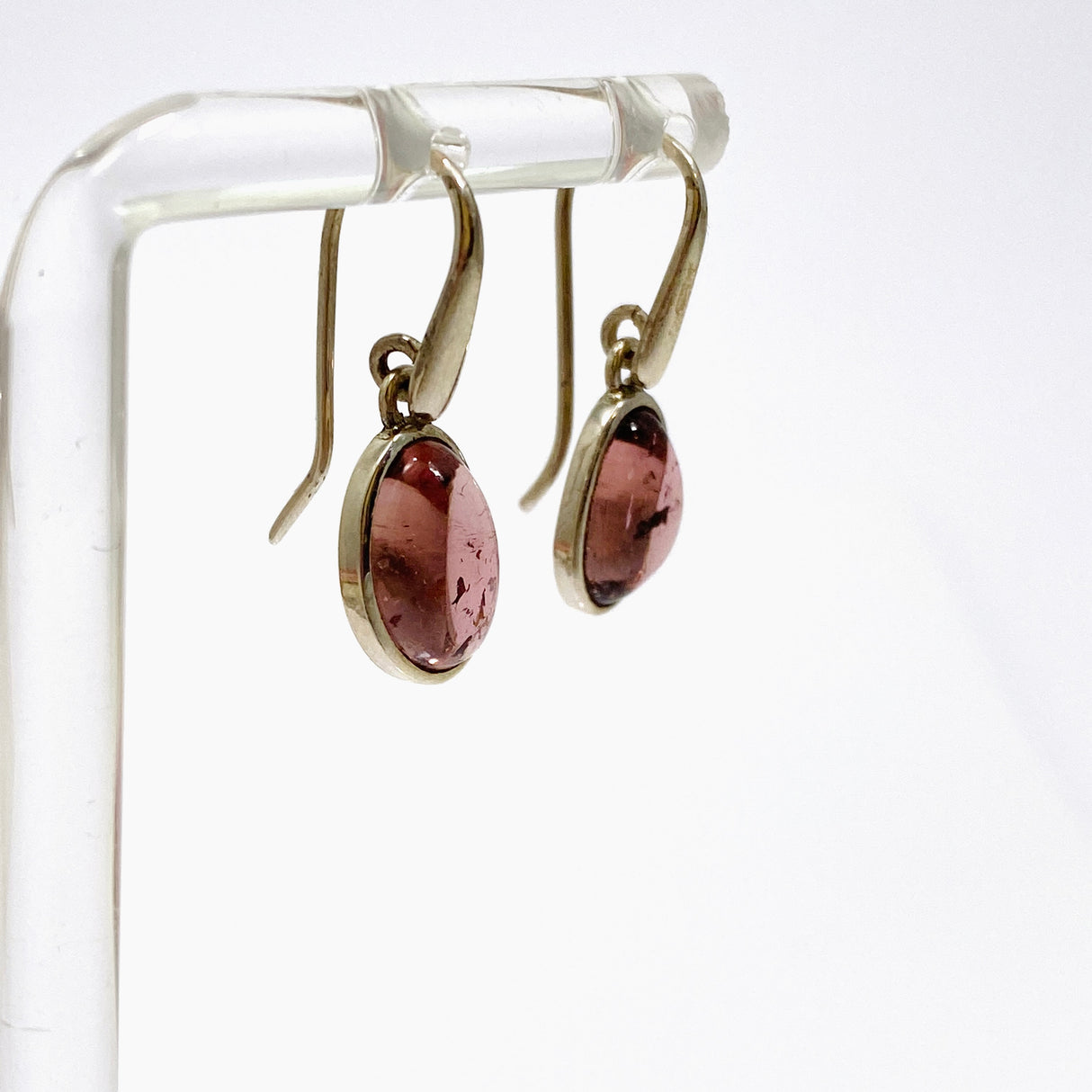 Pink Tourmaline Freeform Cabochon Earrings PEGJ254