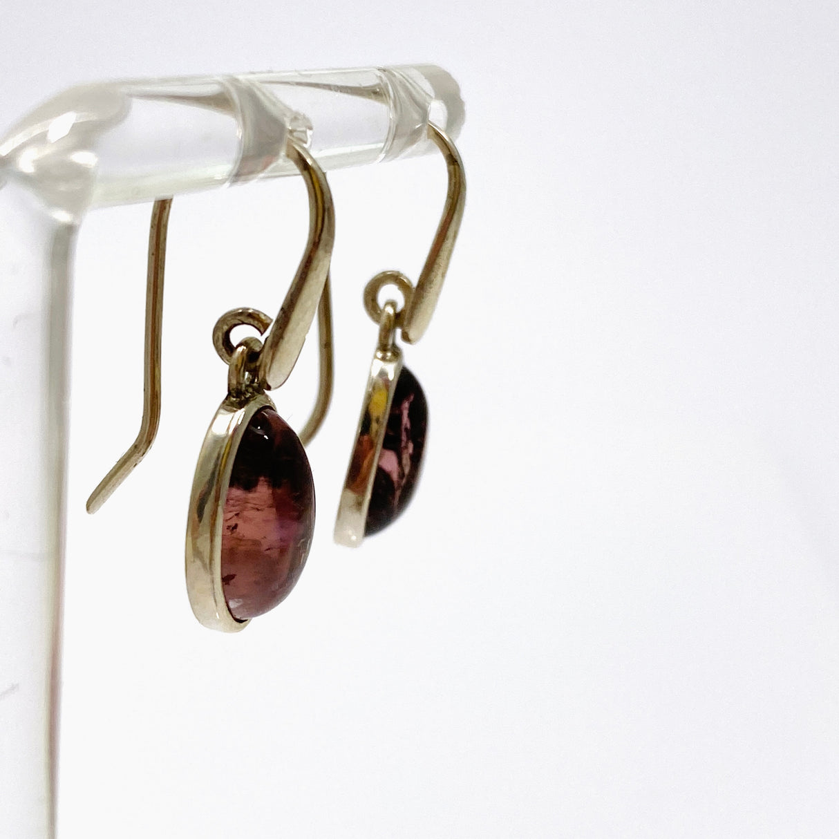 Pink Tourmaline Freeform Cabochon Earrings PEGJ254