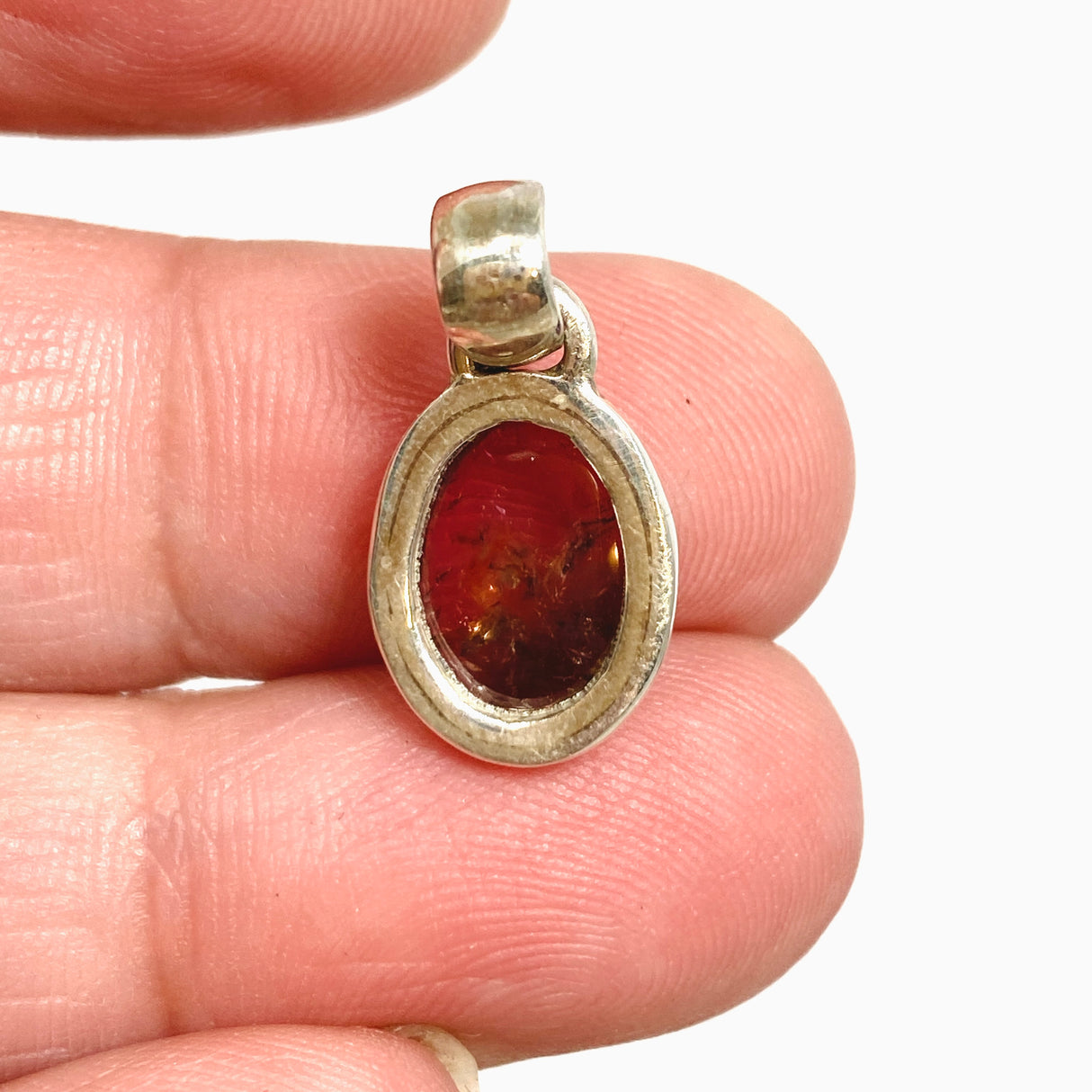 Pink Tourmaline Oval Cabochon Pendant PPGJ1177