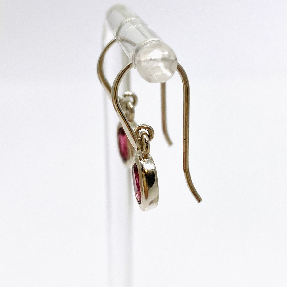 Pink Tourmaline Oval Faceted Earrings PEGJ243