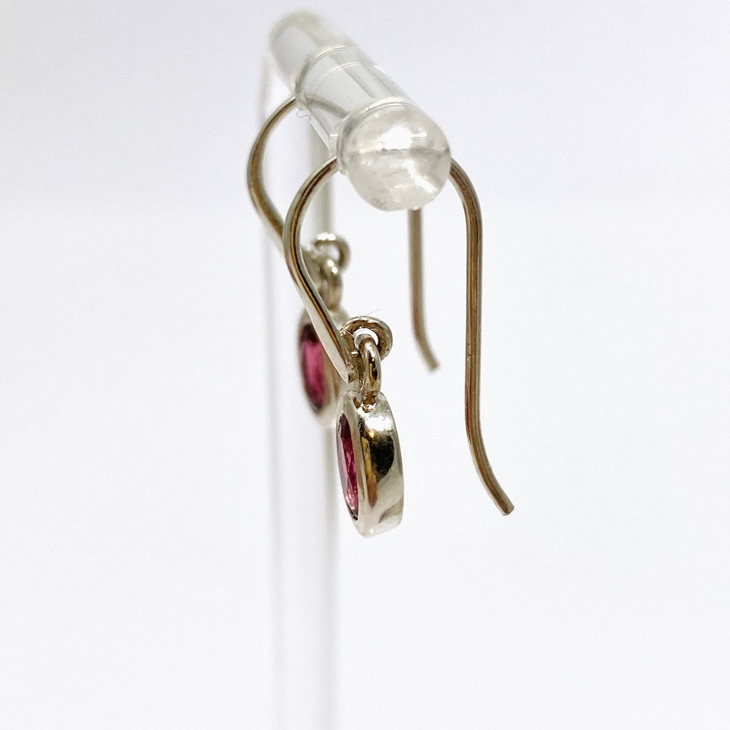 Pink Tourmaline Oval Faceted Earrings PEGJ243