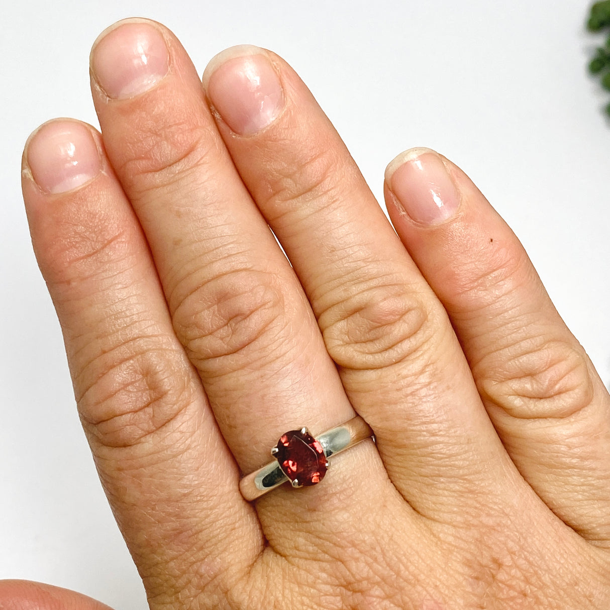 Pink Tourmaline Oval Faceted Ring Size 9.5 PRGJ721