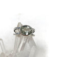 Prasiolite Faceted Oval Decorative Split Band Ring R3861 - Nature's Magick