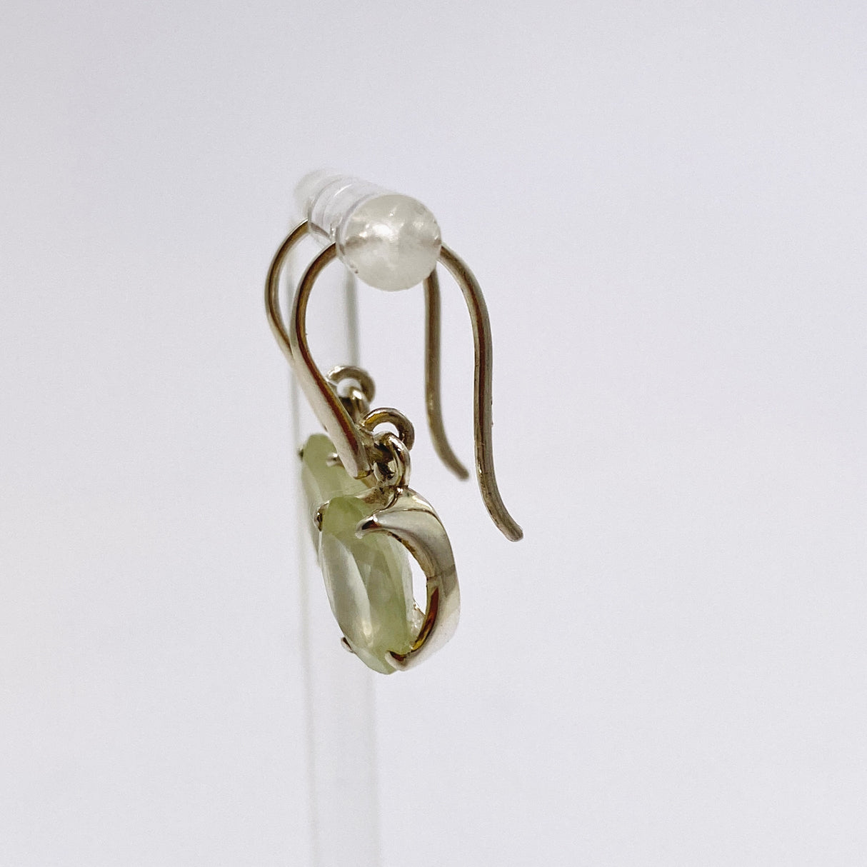 Prehnite Oval Faceted Earrings PEGJ314
