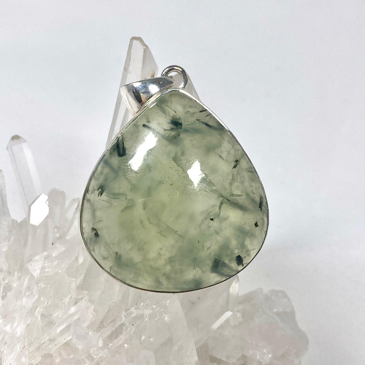 Prehnite teardrop pendant KPGJ3768 - Nature's Magick