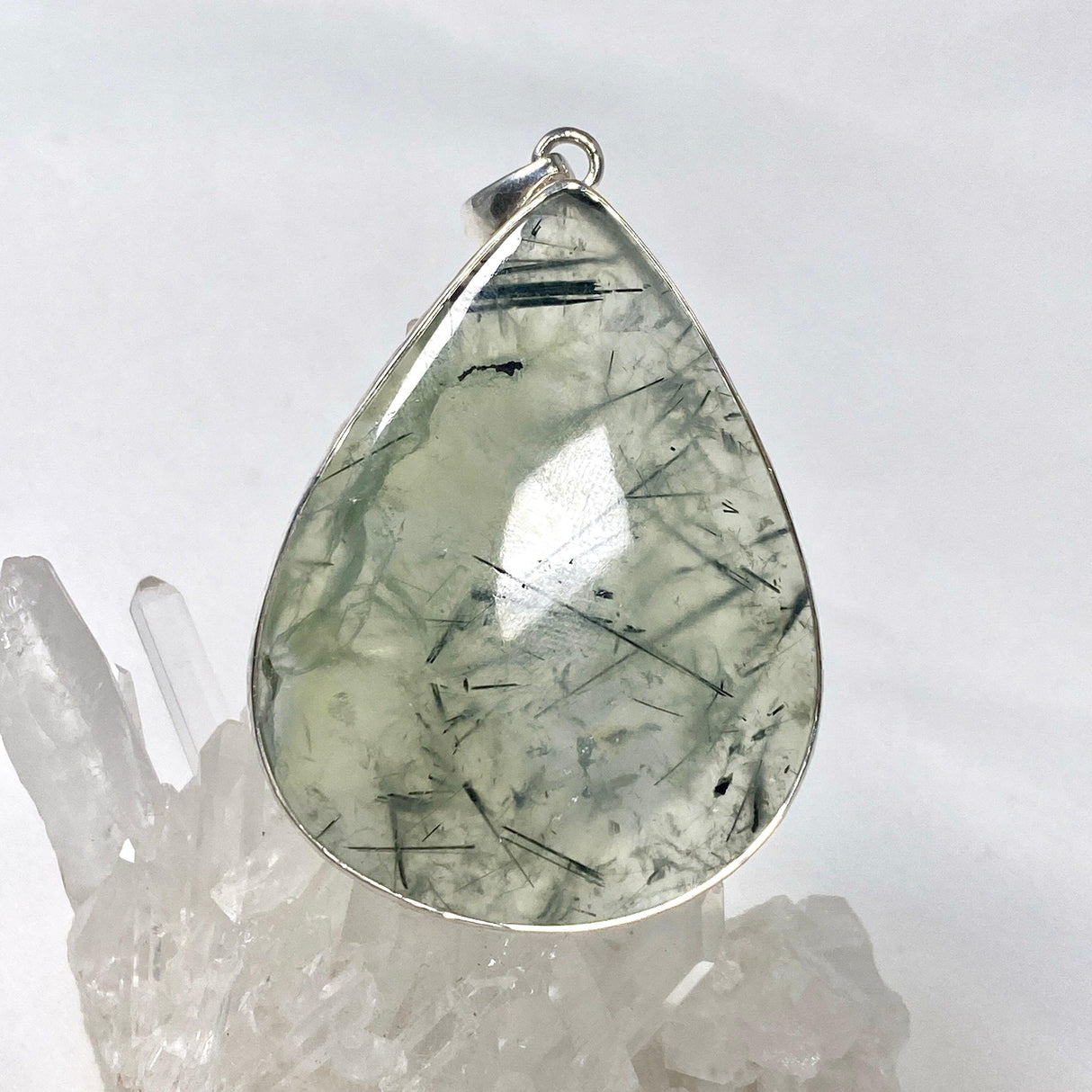 Prehnite teardrop pendant KPGJ3769 - Nature's Magick