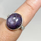 Sapphire Oval Ring with Hammered Band Size 8 KRGJ3187