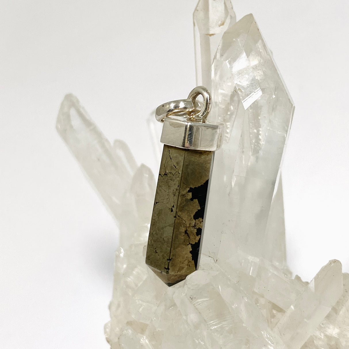 Pyrite Capped Point Pendant PPGJ1237