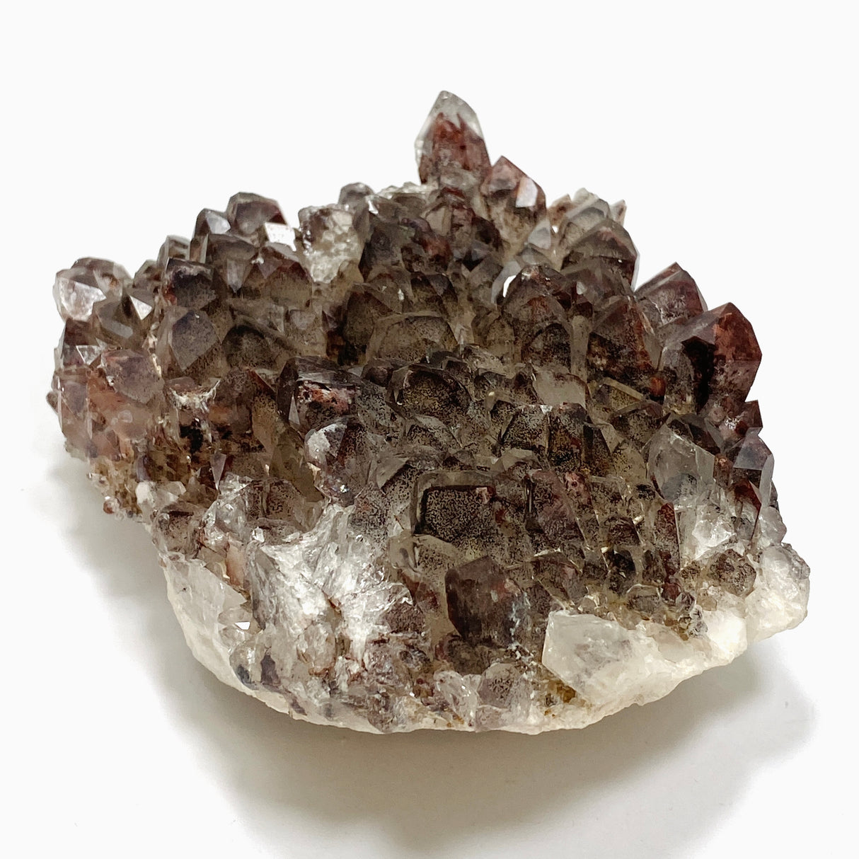 Red Hematite Phantom Quartz Cluster - Zambia CR3720