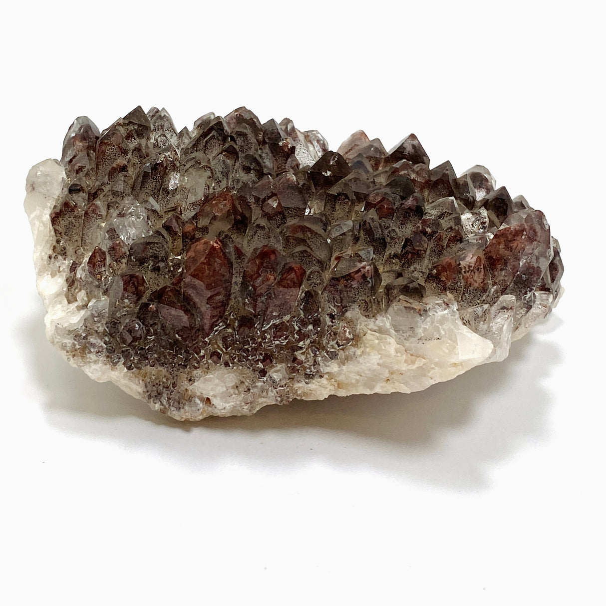 Red Hematite Phantom Quartz Cluster - Zambia CR3720