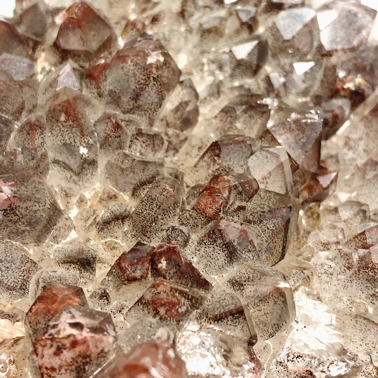 Red Hematite Phantom Quartz Cluster - Zambia CR3720
