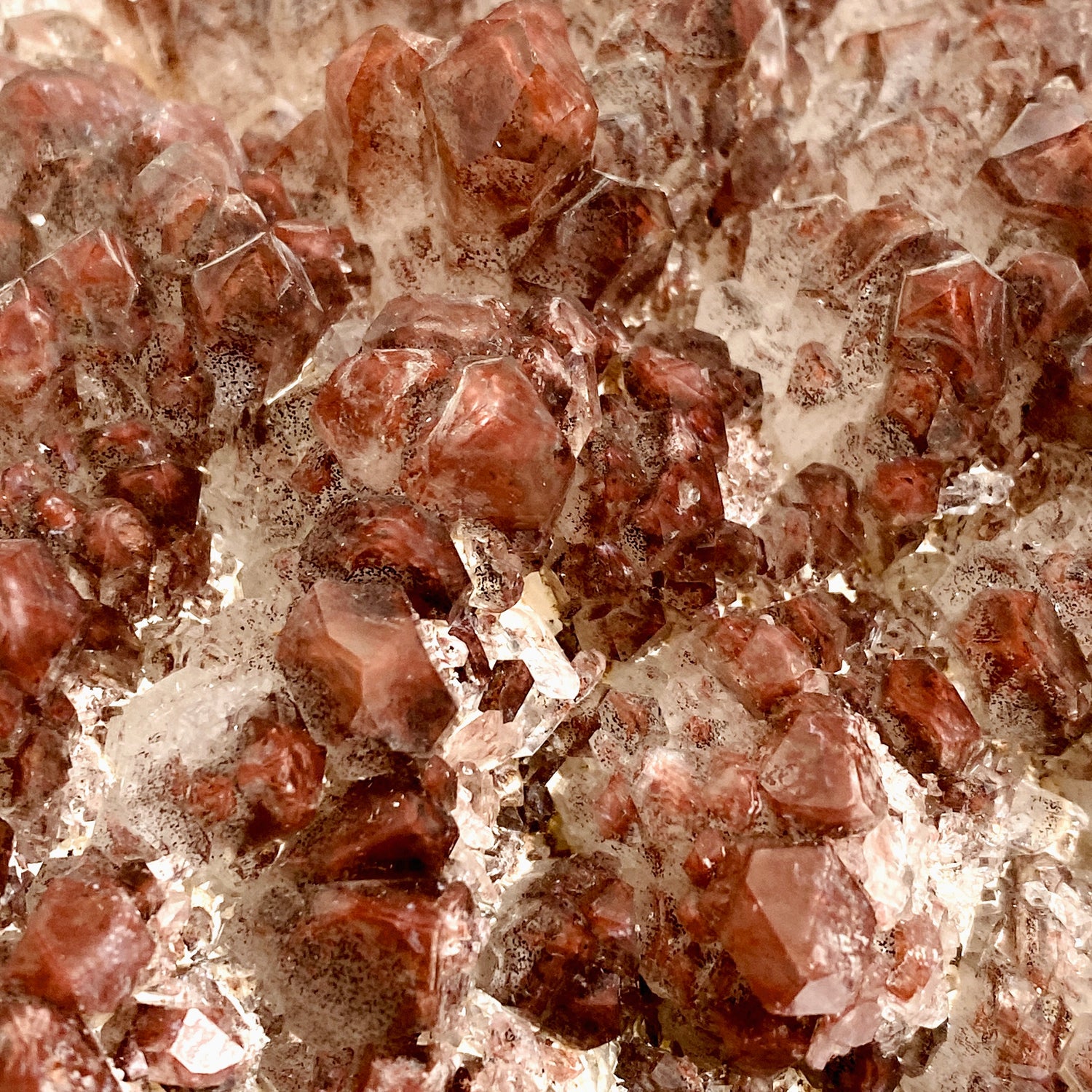 Red Hematite Phantom Quartz Cluster - Zambia CR3721