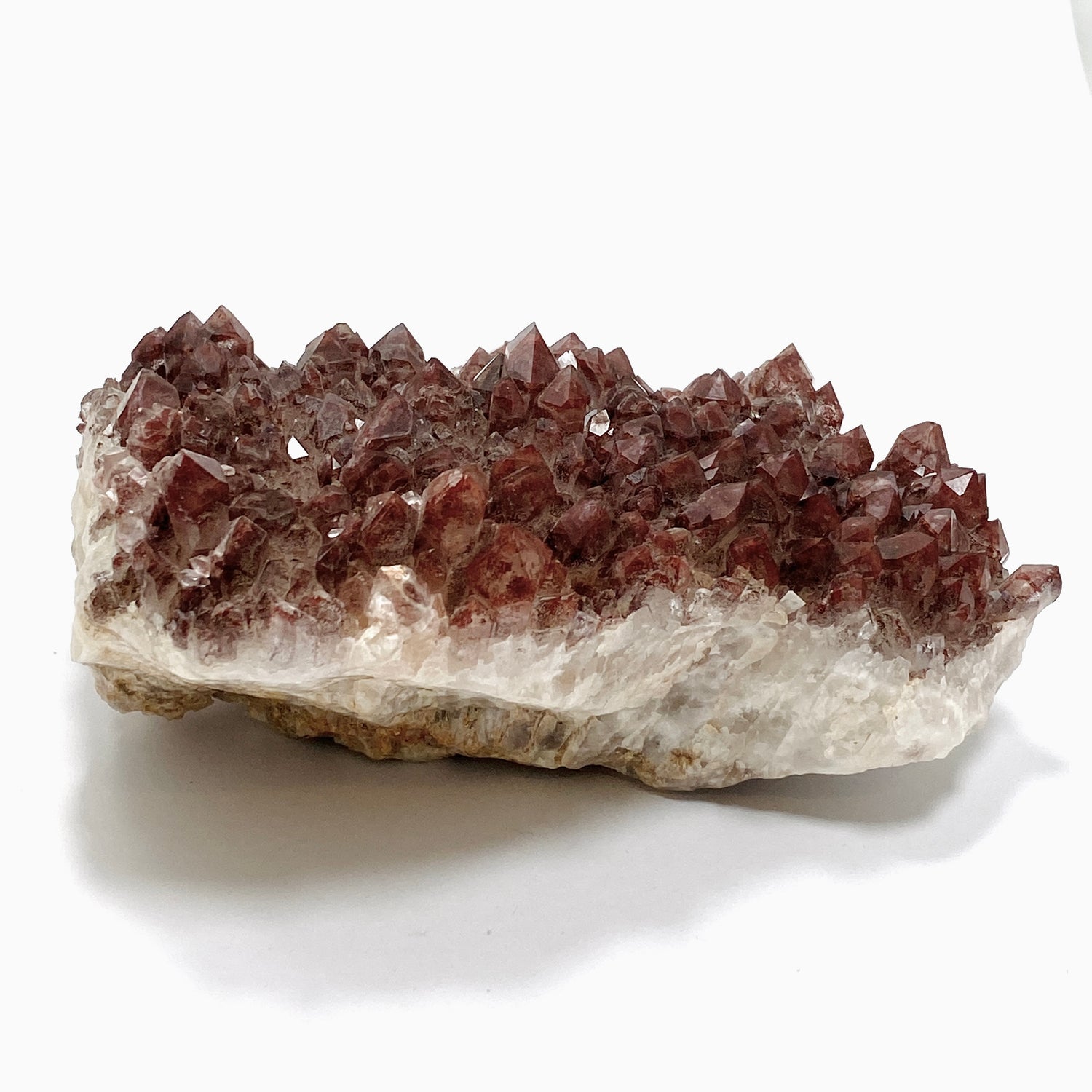 Red Hematite Phantom Quartz Cluster - Zambia CR3721