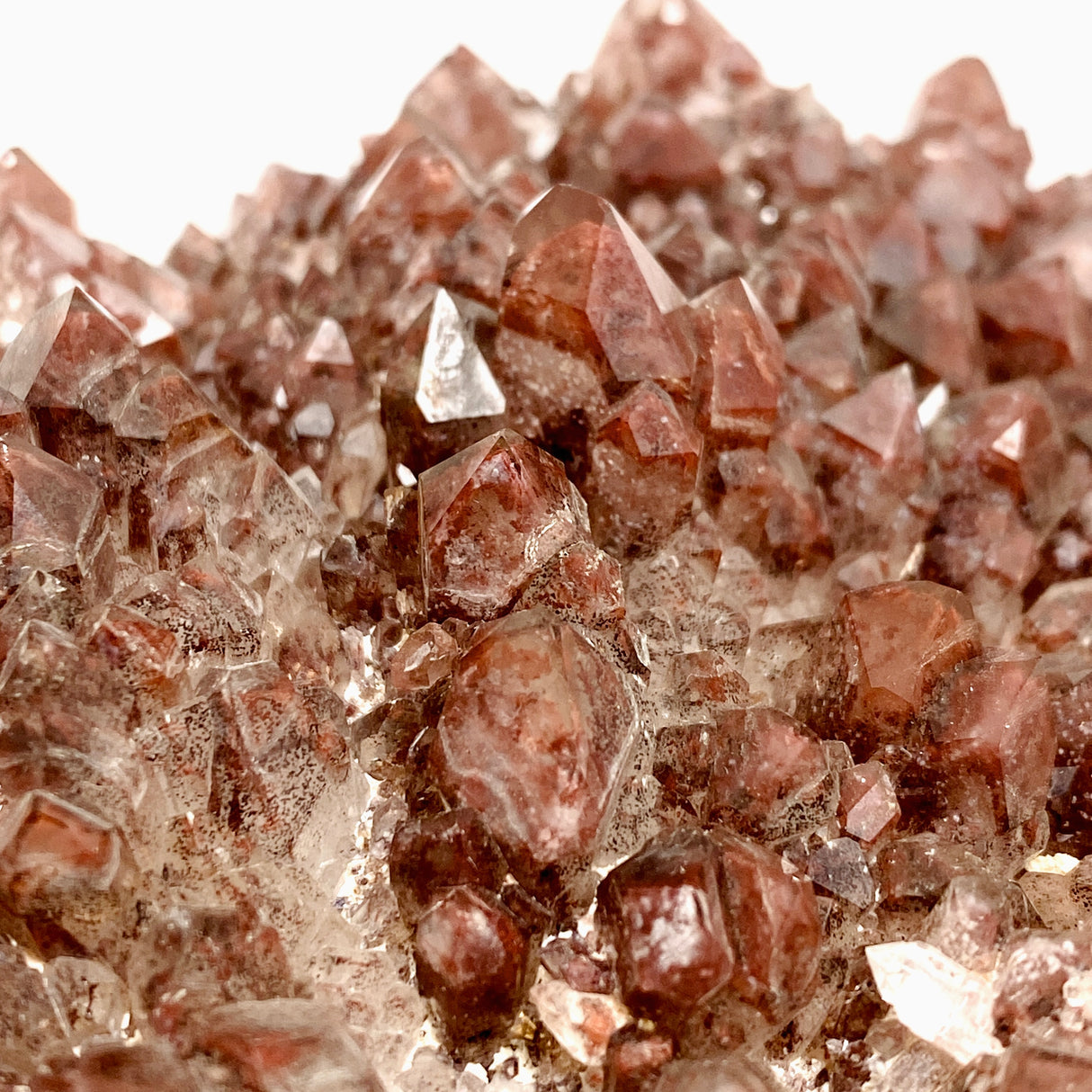 Red Hematite Phantom Quartz Cluster - Zambia CR3721