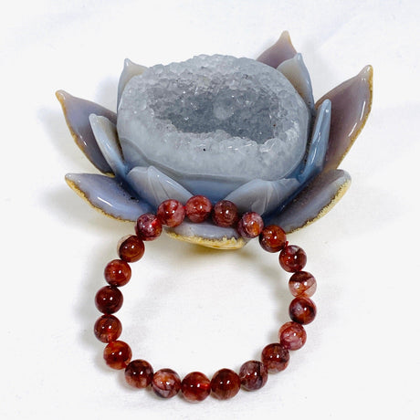 Red Hematoid "Fire Quartz" bracelet - Nature's Magick