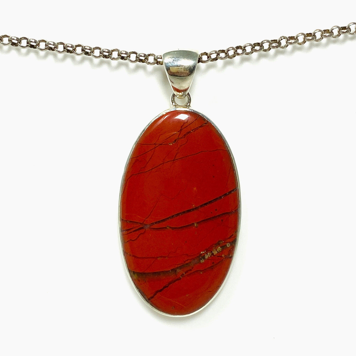 Red Jasper Oval Pendant KPGJ4442 - Nature's Magick