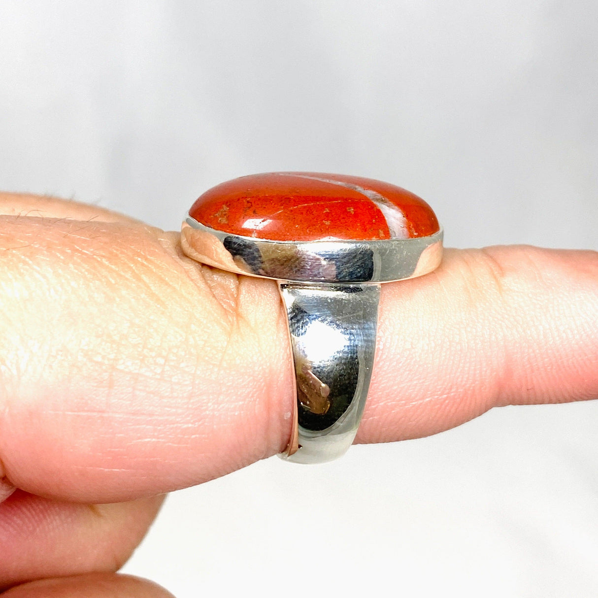 Red Jasper Oval Ring Size 9 KRGJ3238 - Nature's Magick