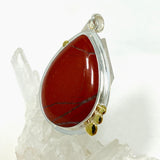 Red Jasper Teardrop Pendant in a Decorative Setting KPGJ4445 - Nature's Magick